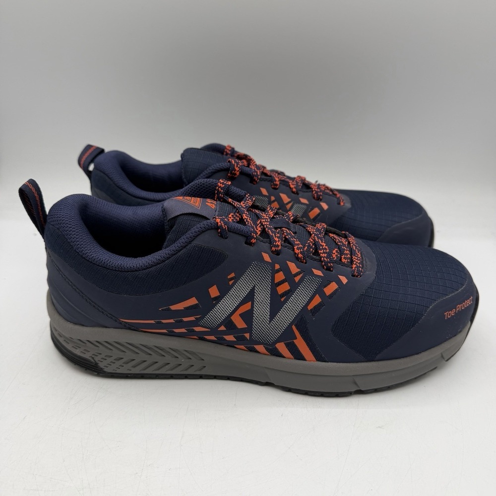 New Balance 412 Work Shoes Mens Sz 8 D Blue Gray Industrial‎ Alloy Safety Toe